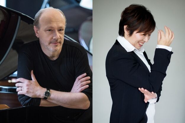 Marc Andre Hamelin and Xian Zhang at Caramoor on August 7